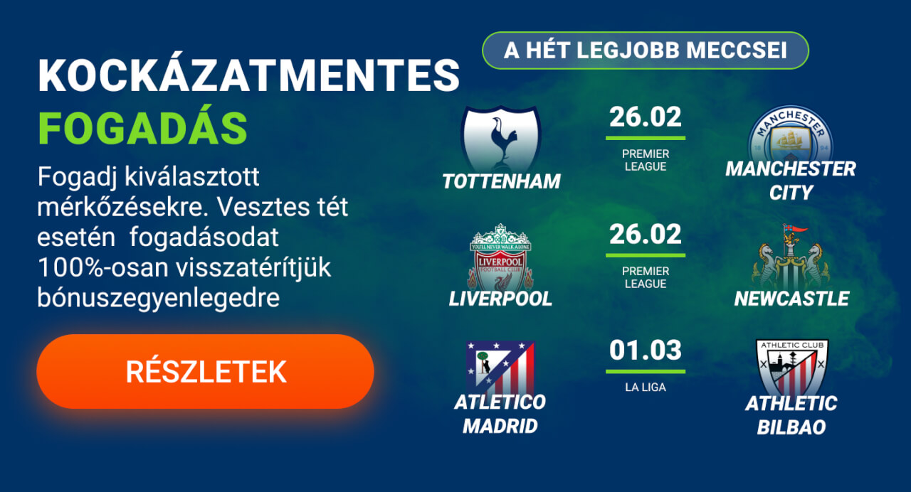 Kockázatmentes futball fogadási ajánlat