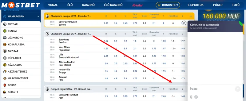 Mostbet ügyfélszolgálat élő chat